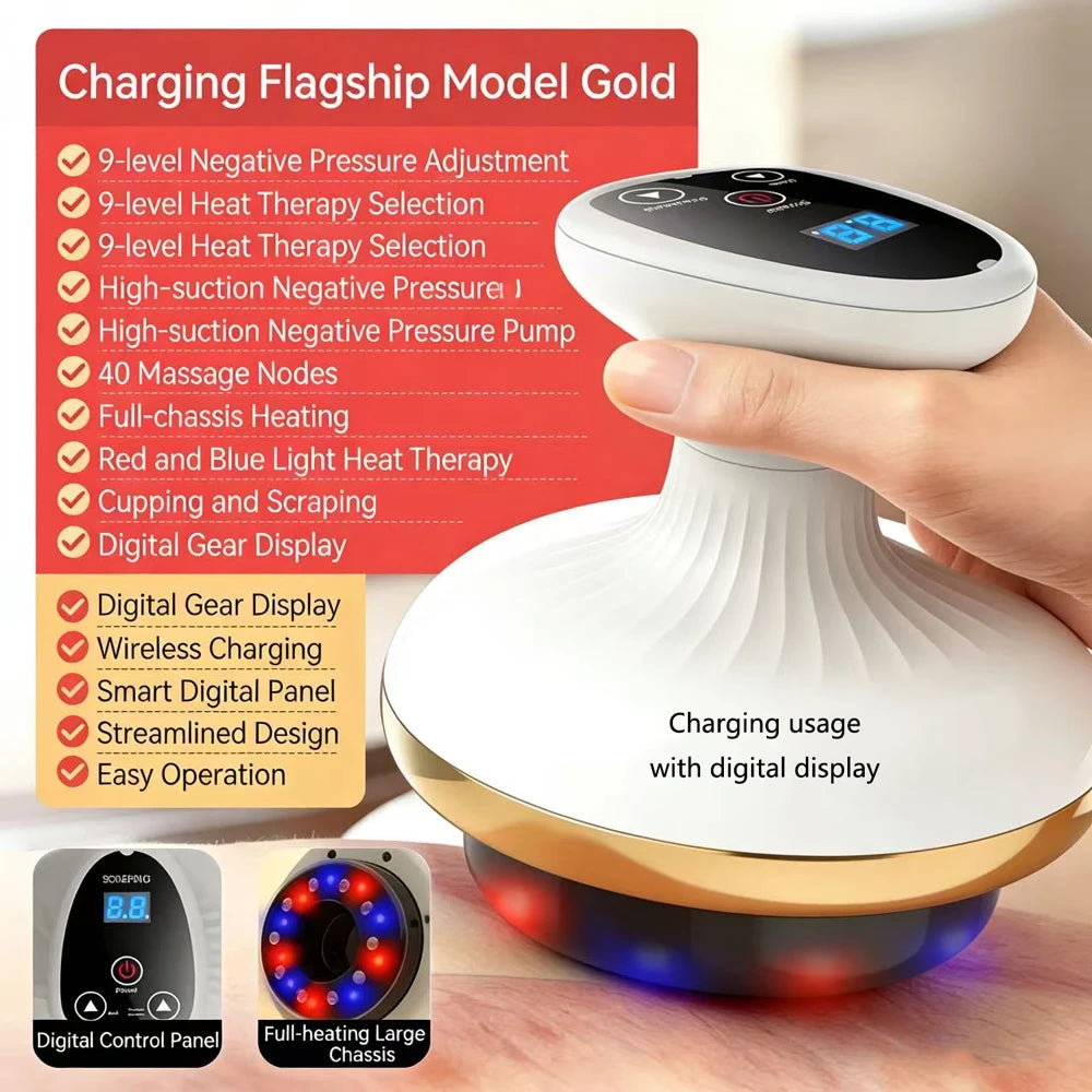 CupoGlow Pro — Appareil Massage Ventouses Chauffant 6-en-1