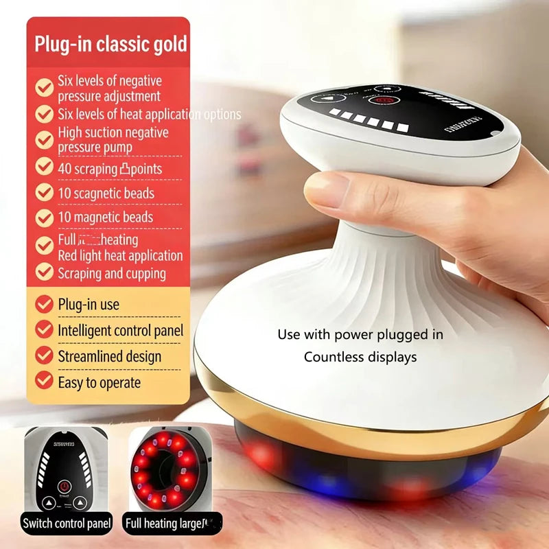 CupoGlow Pro — Appareil Massage Ventouses Chauffant 6-en-1