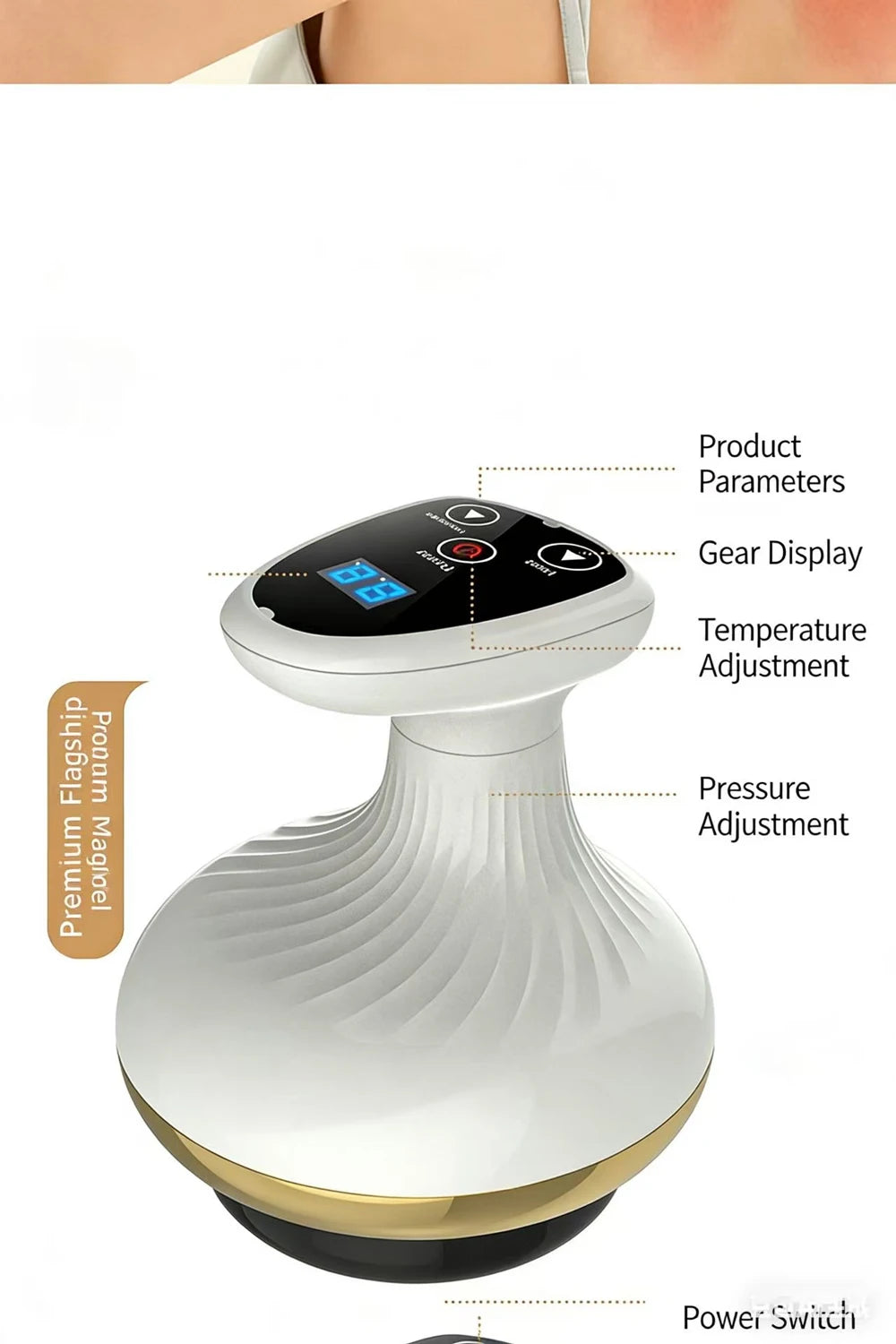 CupoGlow Pro — Appareil Massage Ventouses Chauffant 6-en-1